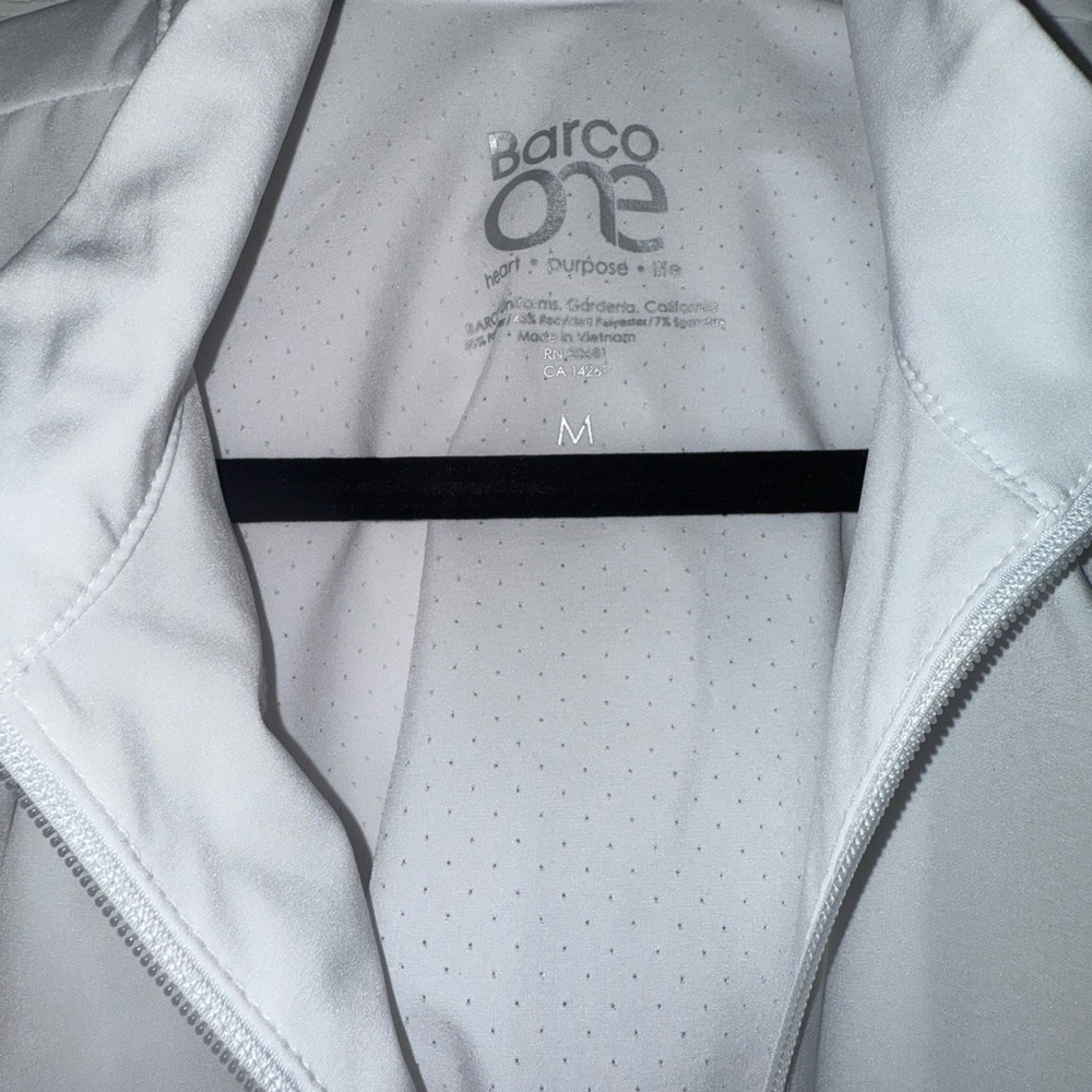 Barco One White Scrub Jacket